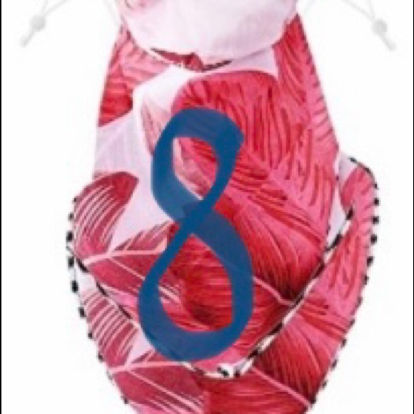 NWT FANCY Sheer Chiffon🌺2 layer 😷 - Picture 7 of 7